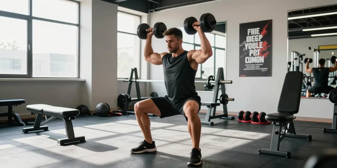 Intensives Gewichtheben im Anabolika Shop Deutschland von einem athletischen Bodybuilder, der für Muskelaufbau trainiert.