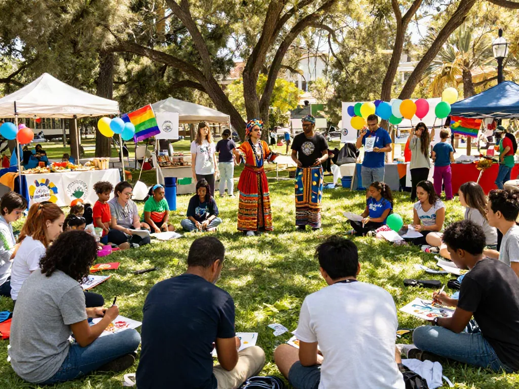 Diverse community engagement at ROKOK88 Diversity event, celebrating inclusion and equality, highlighting rokok88 slot login initiatives.