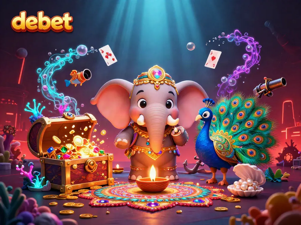 Engage in thrilling adventures at debet with vivid casino illustrations and underwater treasures.