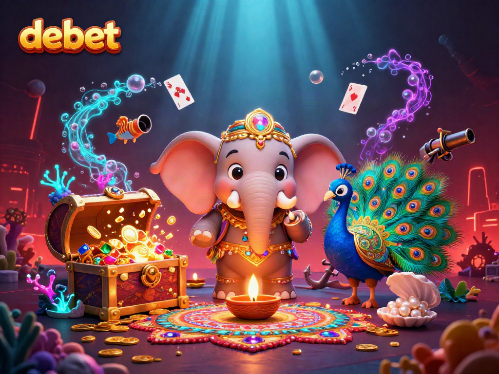 Engage in thrilling adventures at debet with vivid casino illustrations and underwater treasures.