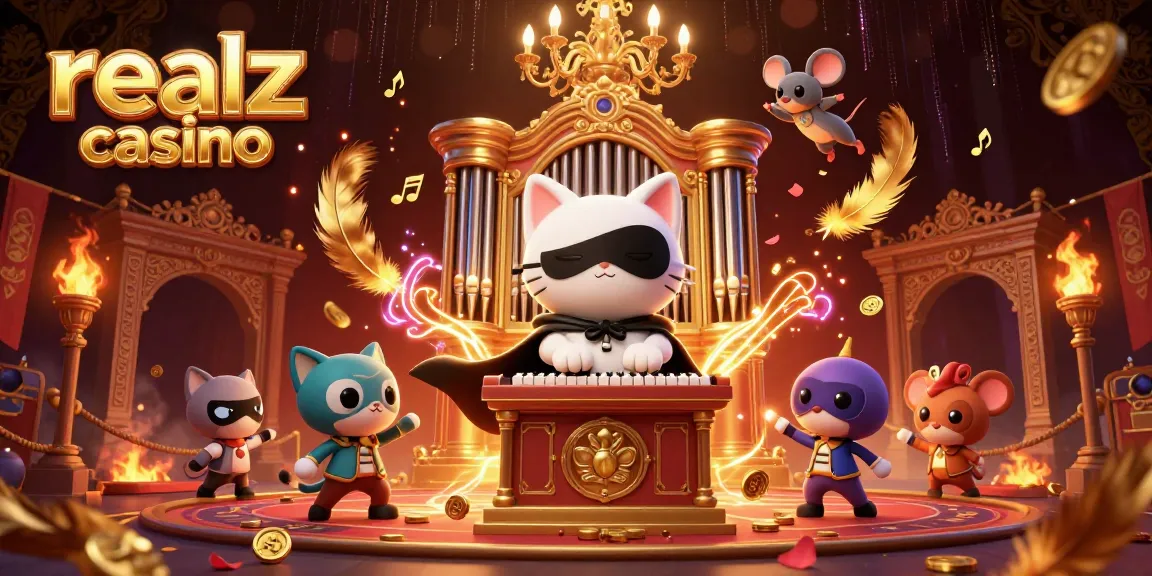 Experience the thrilling atmosphere of realz casino with whimsical characters and dynamic gaming elements.