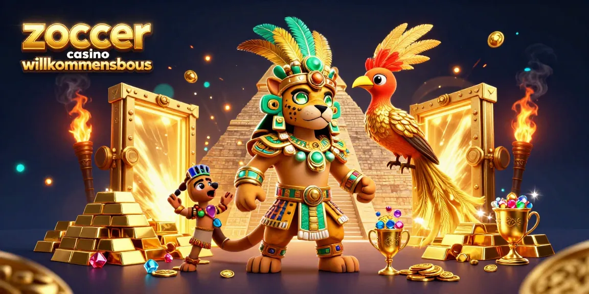 Engage with the thrilling zoccer casino willkommensbonus while discovering luxurious casino treasures in a vibrant 3D scene.