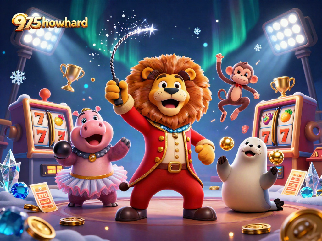 Experience thrilling gameplay with 975howard's vibrant casino atmosphere featuring playful characters